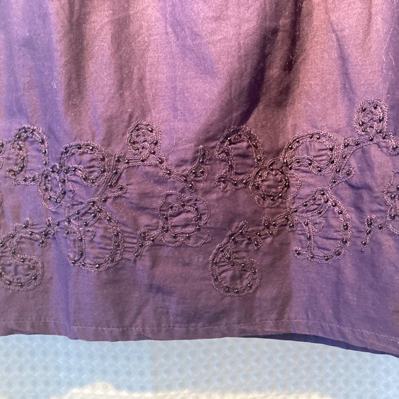 Esprit Purple Skirt with Beaded Accents - NWT - Picture 2 of 11